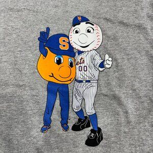 Mr. Met and Otto Men's Grey Short Sleeve T-Shirt  XL or XXL